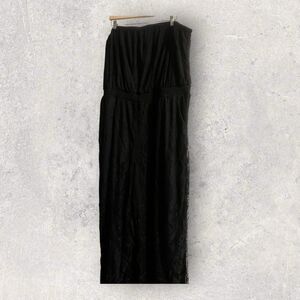 Festi Strapless Black Pants Jumpsuit Coverup Size 4